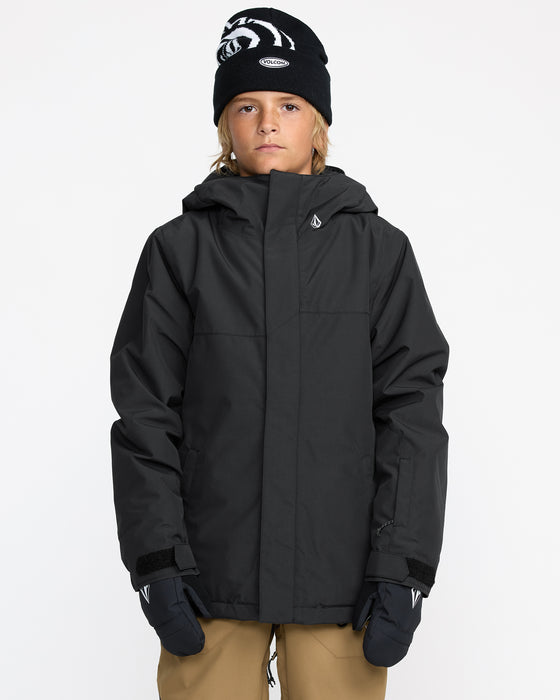 VOLCOM スノージャケット キッズ　サイズL ブラック VOLCOM キッズ STONE.91 INS JACKET スノージャケット