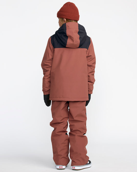 スノーボードウェア キッズサイズ M Volcom 23-24 VOLCOM ボルコム SASS'N'FRAS INS JACKET スノーボード 雪遊び