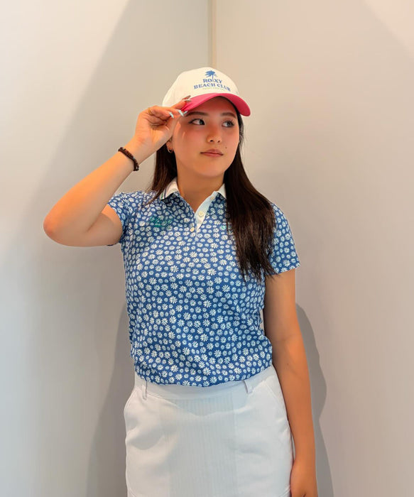 【Callaway×ROXY】S/S FITTED POLO カノコポロシャツ 【2026年夏モデル】