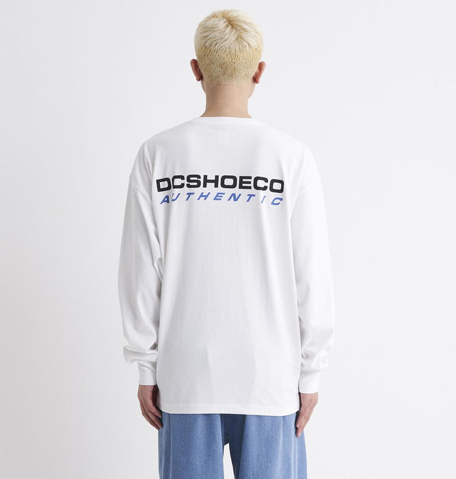 【BUY 2 20%OFF】【OUTLET】DC Shoes 23 AUTHENTIC OBLIQUE LOGO LS Tシャツ ロンT メンズ