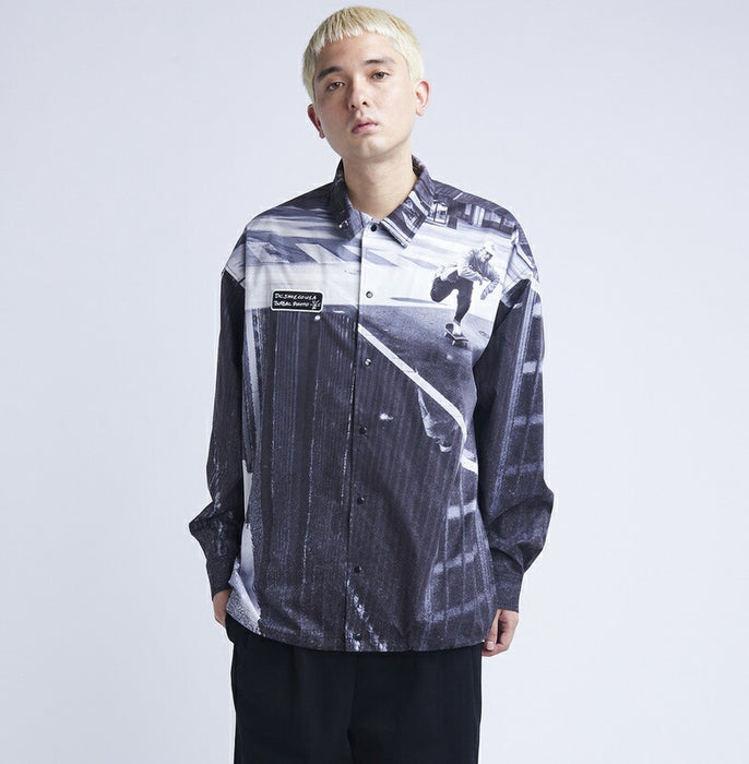 【BUY 2 20%OFF】【OUTLET】DC Shoes 23 BKL BLABACPHOTO SHIRT LS ALLOVER シャツ メンズ