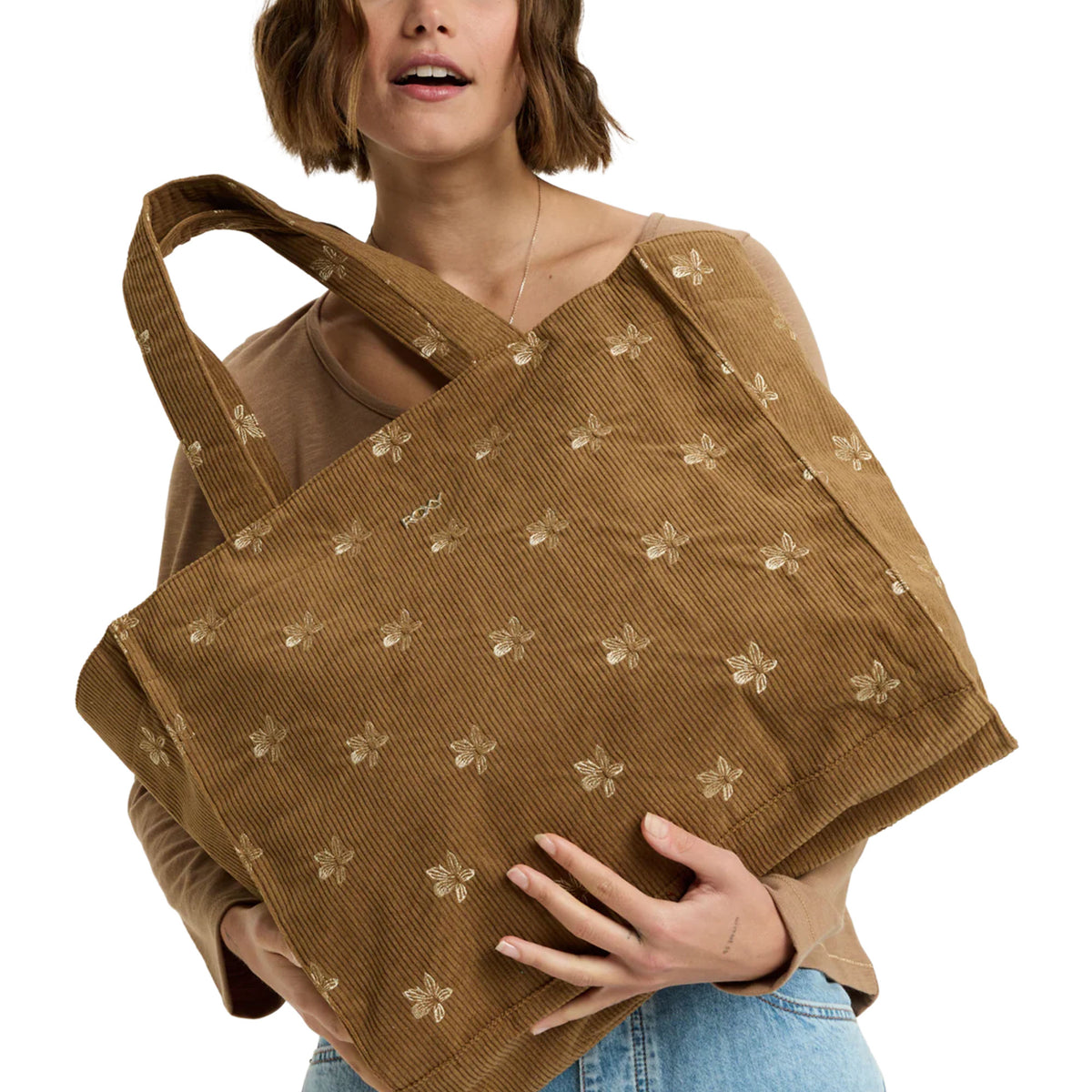 Roxy FEELING EMBY TOTE ウィメンズ A4対応トートバッグ 刺繍入り &lt