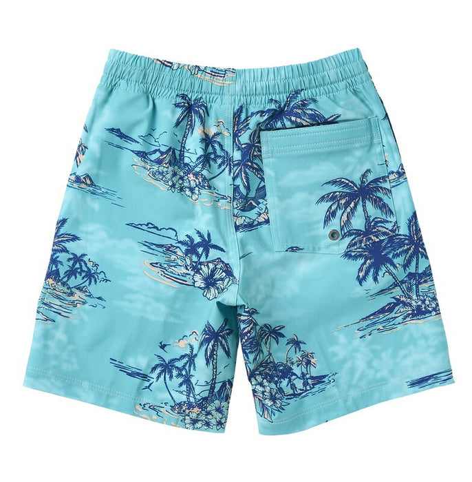 【OUTLET】QUIKSILVER ユース LONGMANHILL VOLLEY Y ジャムボードショーツ 4WAYストレッチ 16インチ インナーショーツ付き (ウエストゴムタイプ)