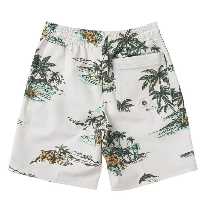 【OUTLET】QUIKSILVER ユース LONGMANHILL VOLLEY Y ジャムボードショーツ 4WAYストレッチ 16インチ インナーショーツ付き (ウエストゴムタイプ)