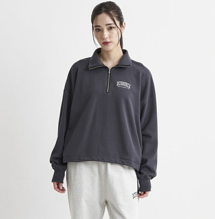 【BUY 2 20%OFF】【OUTLET】DC Shoes 23 WS COLLEGE HALF ZIP PO ウィメンズ ハーフジップ