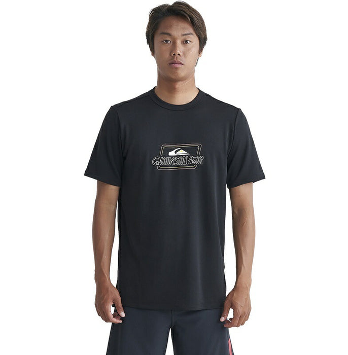 【OUTLET】Quiksilver LINE BY LINE ACTION SS ラッシュガード メンズ サーフTシャツ