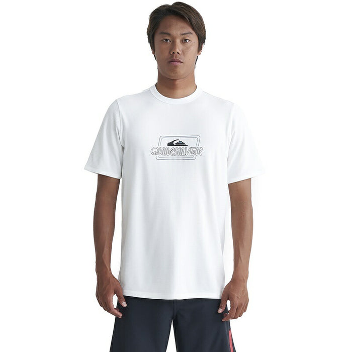 【OUTLET】Quiksilver LINE BY LINE ACTION SS ラッシュガード メンズ サーフTシャツ