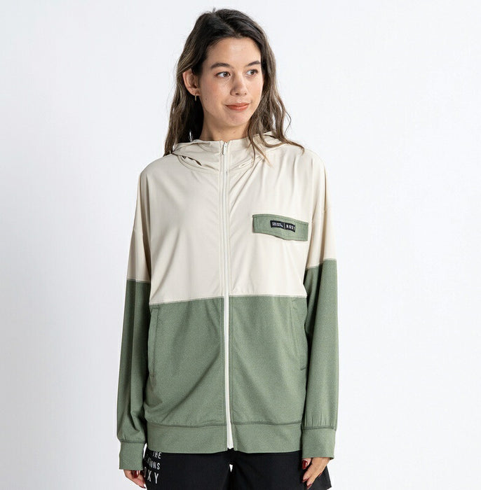 【OUTLET】Roxy DRY UP ZIP ラッシュガード