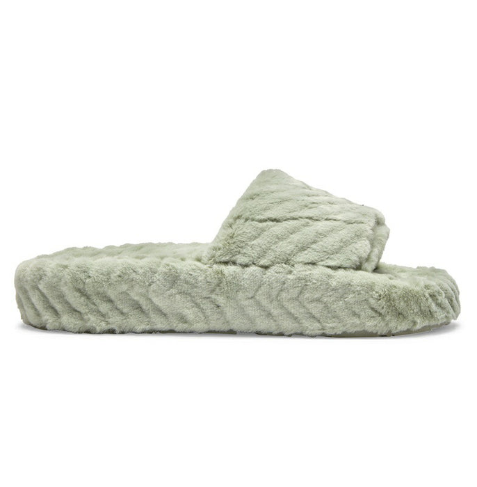 【BUY 2 20%OFF】【OUTLET】Roxy SLIPPY COZY エコファー スライドサンダル