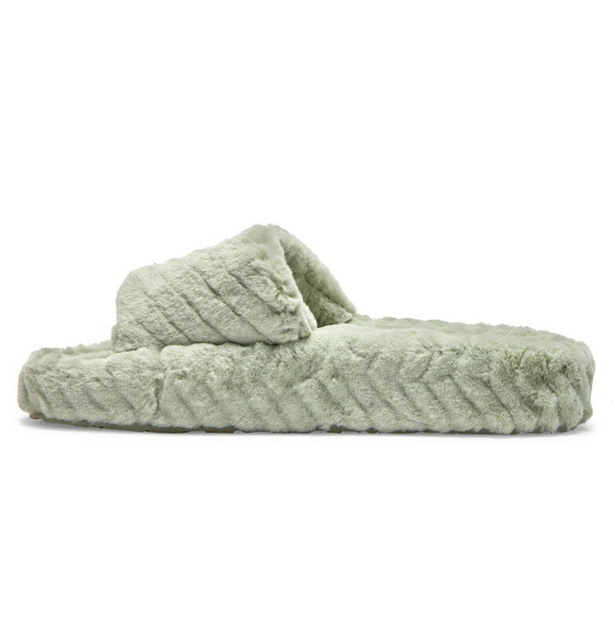 【BUY 2 20%OFF】【OUTLET】Roxy SLIPPY COZY エコファー スライドサンダル