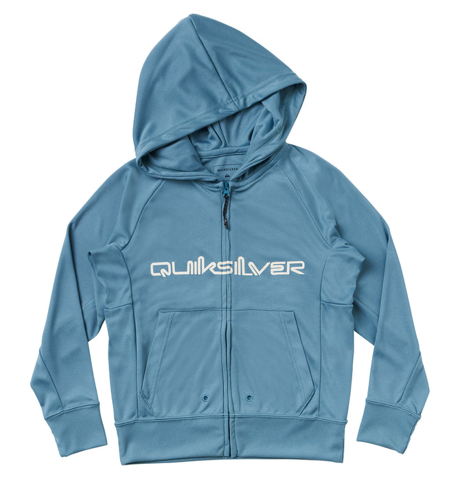 【OUTLET】Quiksilver FRONT OMNI ZIP HOODIE YOUTH キッズ ラッシュガード ジップフーディ パーカ