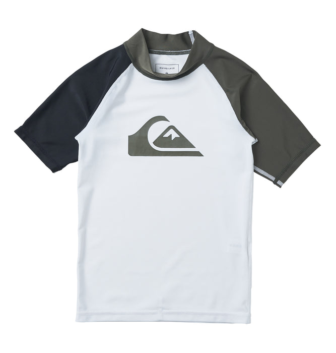 【OUTLET】Quiksilver ALL TIME SR YOUTH キッズ ラッシュガード