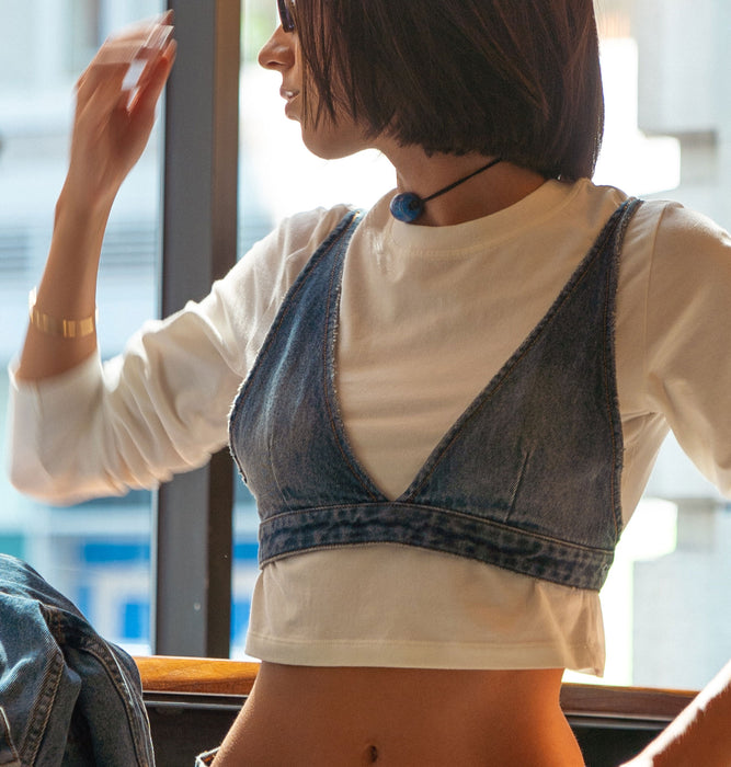 【OUTLET】Roxy LIVED IN DENIM ウィメンズ ビスチェ