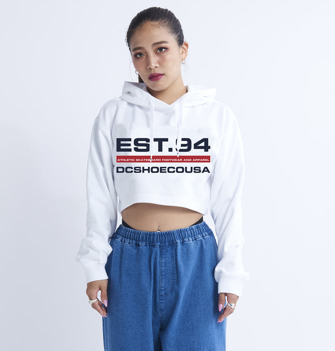 【BUY 2 20%OFF】【OUTLET】DC Shoes 23 WS EST94 CROPPED PH ウィメンズ フーディ パーカー