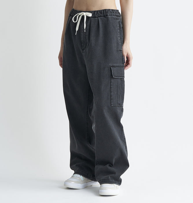 DC Shoes 24 WS SUPER WIDE BUGGY CARGO PANT ウィメンズ カーゴパンツ