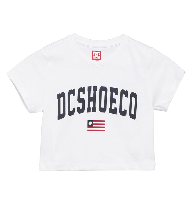 【BUY 2 20%OFF】【OUTLET】DC Shoes 23 WS ARCH LOGO CROPPED SS ウィメンズ Tシャツ