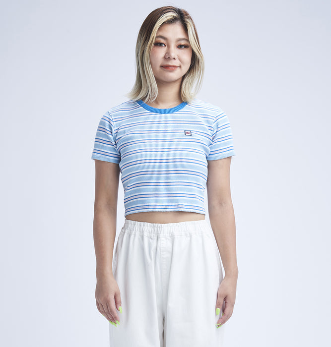 【BUY 2 20%OFF】【OUTLET】DC Shoes 23 WS TELECO CROPPED SS Tシャツ ウィメンズ