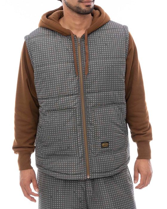 【OUTLET】RVCA メンズ GRANT PUFFER REVERSIBLE ZIP HD パーカー BBW 【2024年冬モデル】