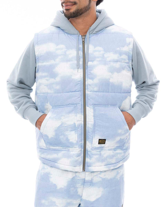 【OUTLET】RVCA メンズ GRANT PUFFER REVERSIBLE ZIP HD パーカー BBW 【2024年冬モデル】
