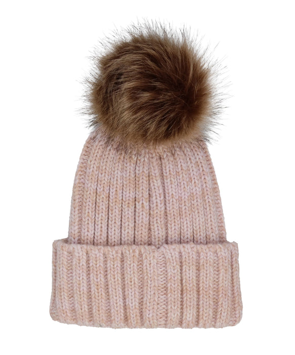 ROXY CALM SEA BEANIE ファーポンポン ニットビーニー【2026年秋冬モデル】