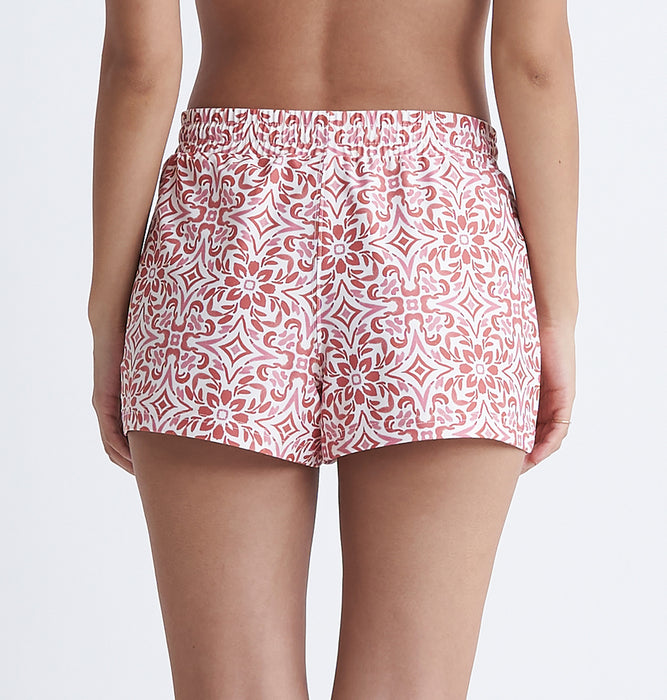 【OUTLET】Roxy FRESCO TILE BS ウィメンズ ボードショーツ メキシカンタイル柄