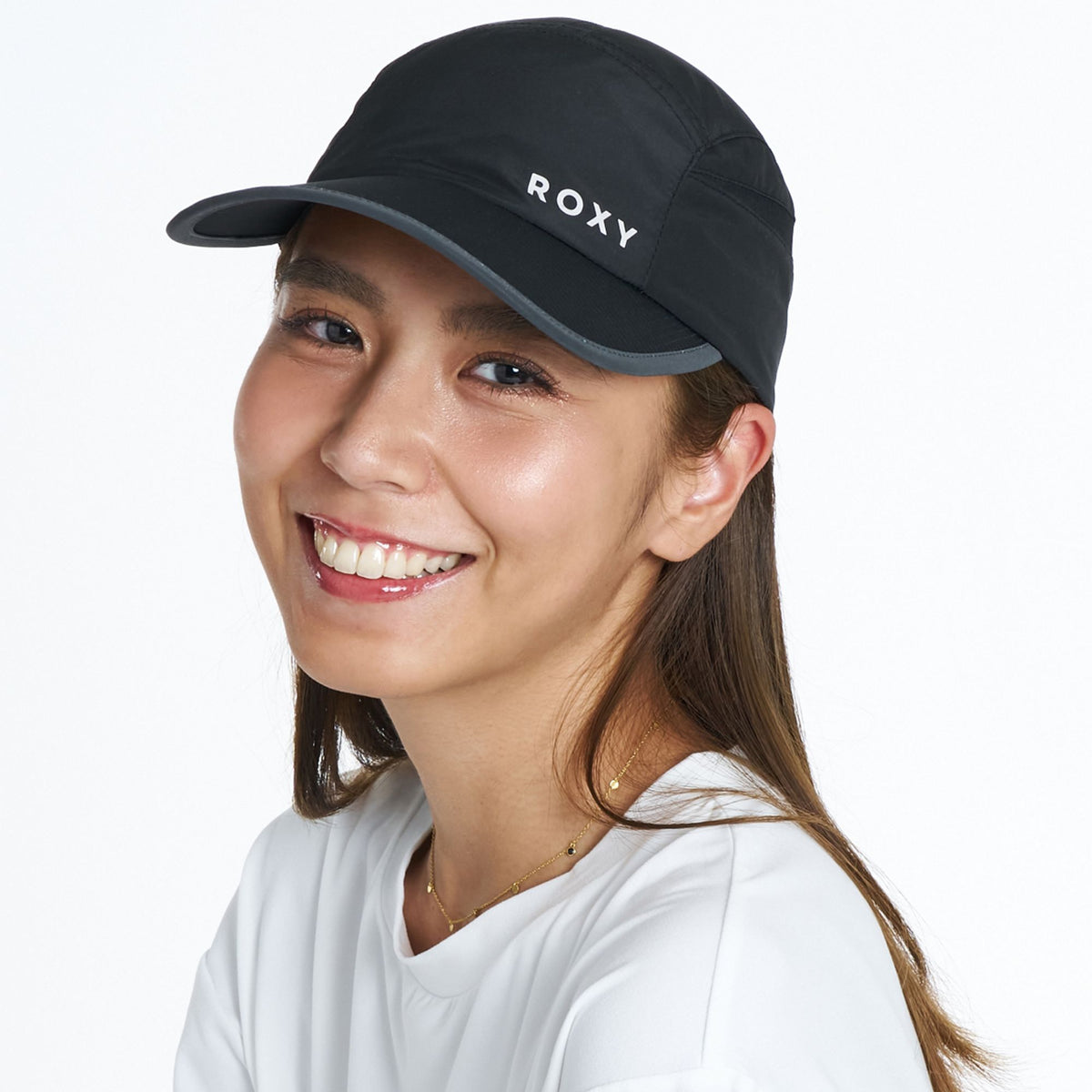 ROXY FITNESS EARTHY CRISP CAP リフレクターロゴキャップ /撥水/速乾