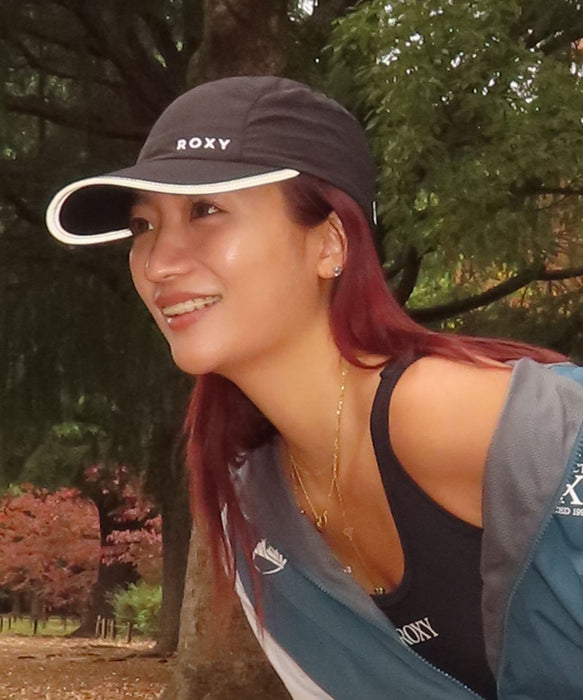 ROXY FITNESS EARTHY CRISP CAP リフレクターロゴキャップ /撥水/速乾/抗菌防臭 【2026年秋冬モデル】
