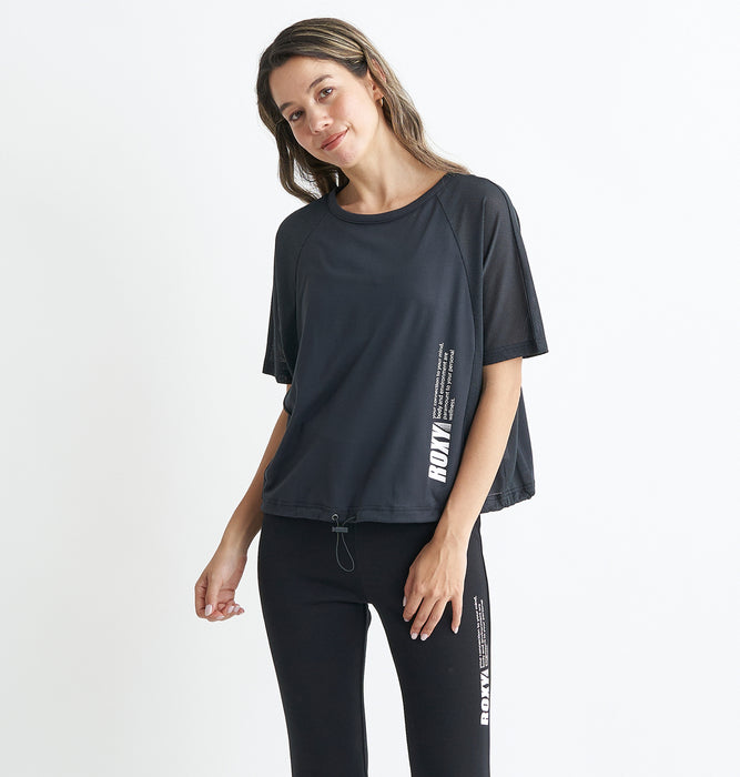 Roxy 速乾 UVカット Tシャツ ブラトップ セット BRB MESH S/S TEE