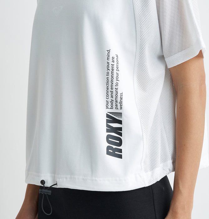 Roxy 速乾 UVカット Tシャツ ブラトップ セット BRB MESH S/S TEE