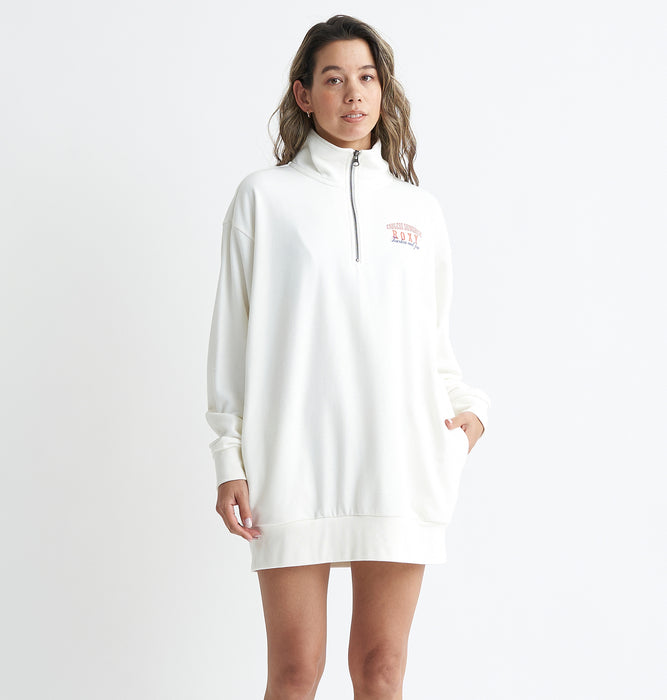 【OUTLET】Roxy ENDLESS SUNSHINE HALF ZIP DRESS ハーフジップ ワンピース