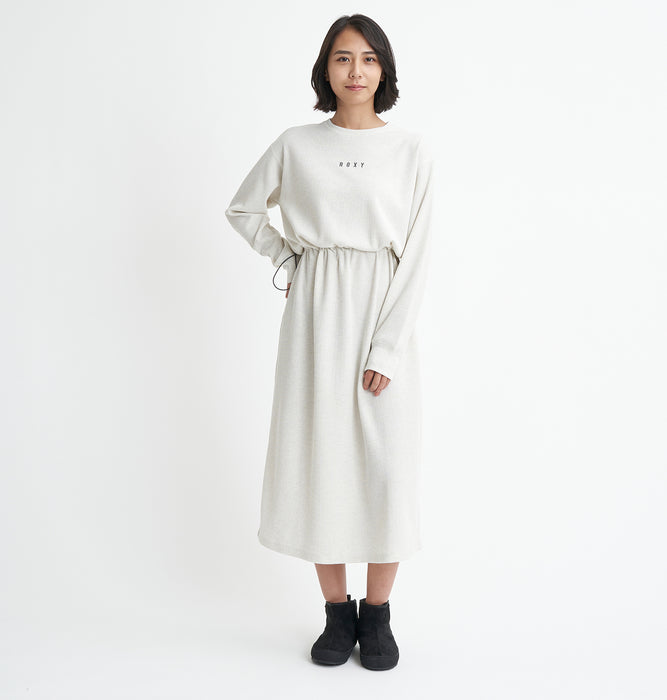 【BUY 2 20%OFF】【OUTLET】Roxy DOWN TO EARTH DRESS ワッフル ワンピース