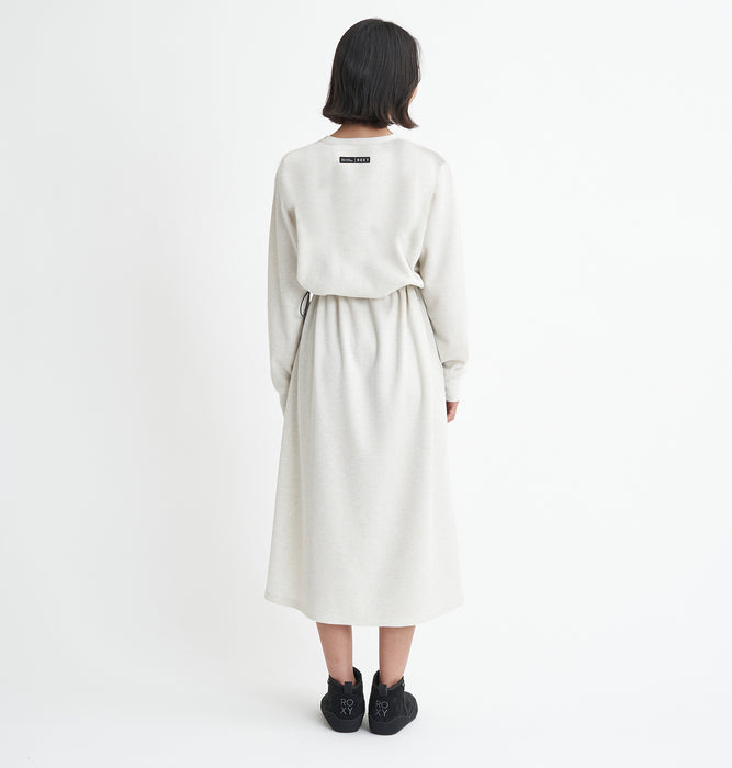 【BUY 2 20%OFF】【OUTLET】Roxy DOWN TO EARTH DRESS ワッフル ワンピース