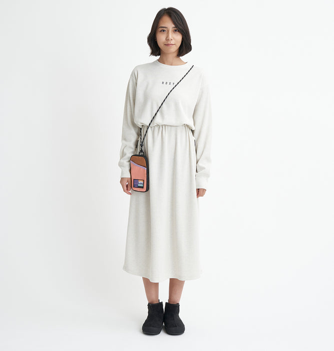 【BUY 2 20%OFF】【OUTLET】Roxy DOWN TO EARTH DRESS ワッフル ワンピース