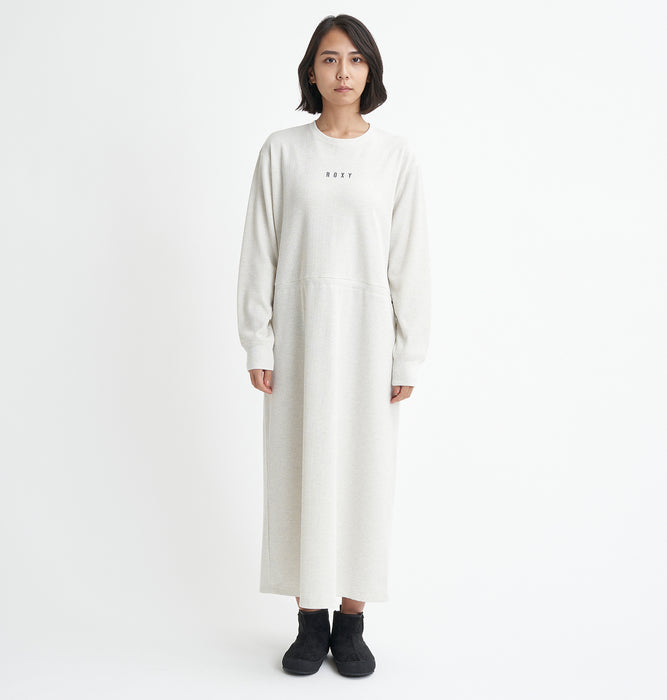 【BUY 2 20%OFF】【OUTLET】Roxy DOWN TO EARTH DRESS ワッフル ワンピース