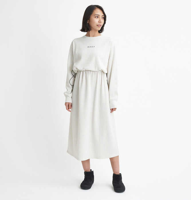 【BUY 2 20%OFF】【OUTLET】Roxy DOWN TO EARTH DRESS ワッフル ワンピース