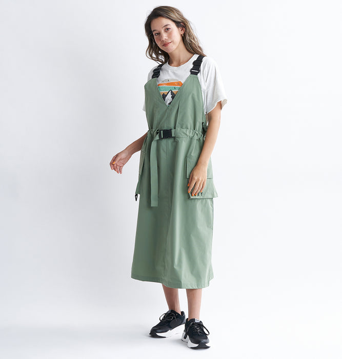 Roxy 撥水 ジャンパースカート GREEN RIVER JUMPER SKIRT