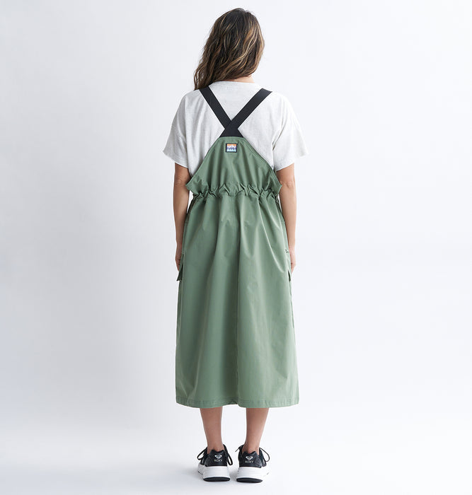 Roxy 撥水 ジャンパースカート GREEN RIVER JUMPER SKIRT