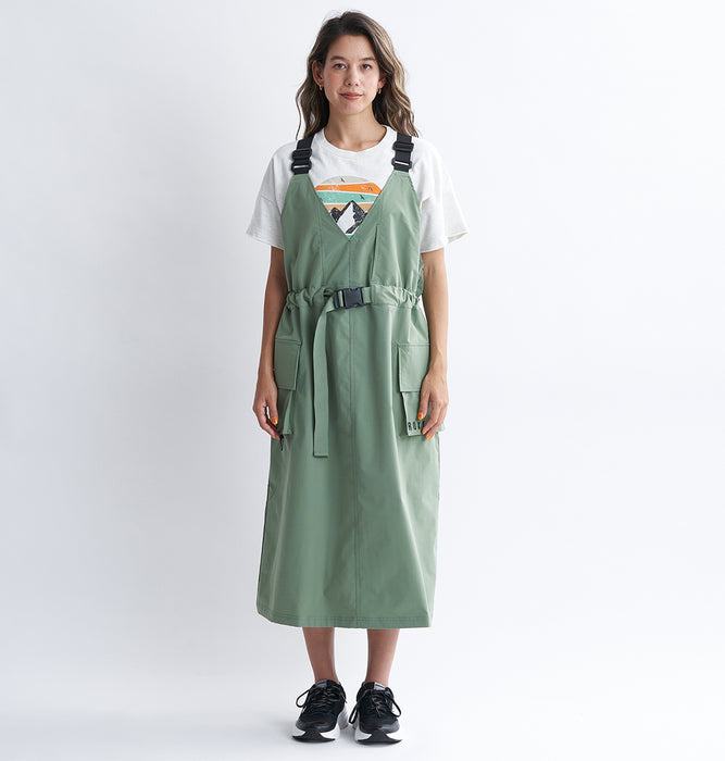 Roxy 撥水 ジャンパースカート GREEN RIVER JUMPER SKIRT