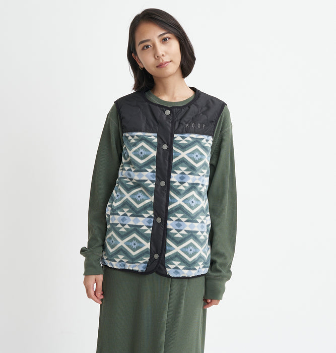 【BUY 2 20%OFF】【OUTLET】Roxy ROOTS VEST リバーシブル ベスト