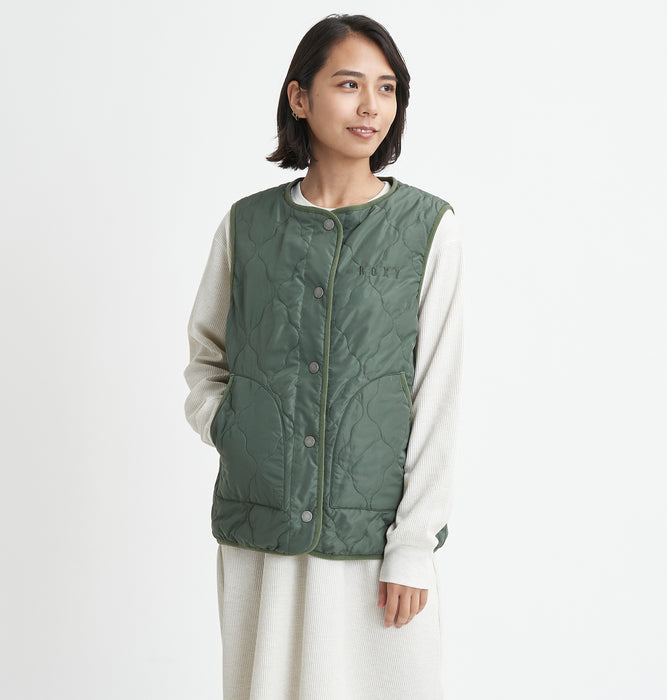 【BUY 2 20%OFF】【OUTLET】Roxy ROOTS VEST リバーシブル ベスト