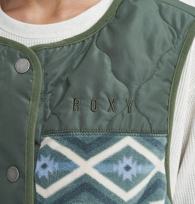 【BUY 2 20%OFF】【OUTLET】Roxy ROOTS VEST リバーシブル ベスト