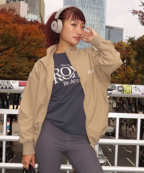 ROXY FITNESS SIDEWALK S/S TEE 刺繡MIXロゴTシャツ /速乾/UVカット 【2026年秋冬モデル】