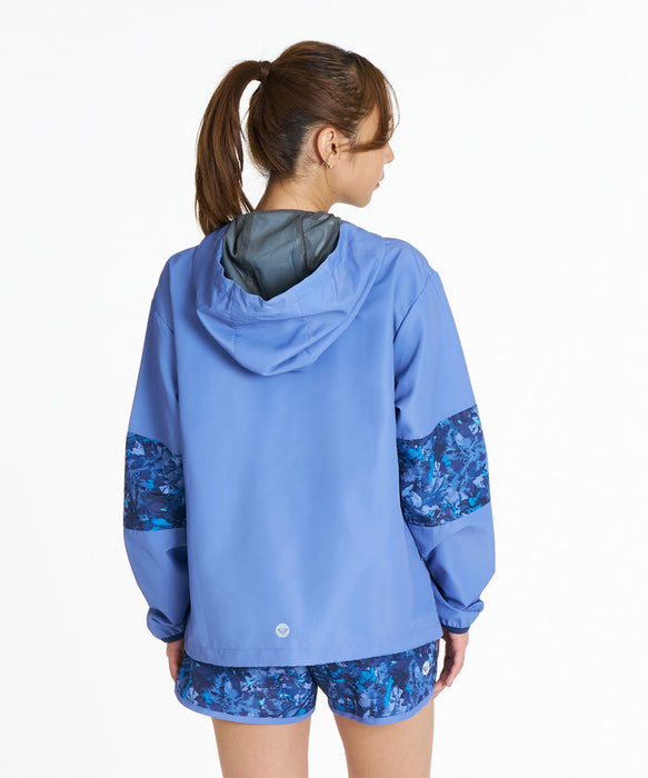 ROXY FITNESS FEEL FREE JACKET 柄プリントジップフーディー パーカー /撥水 【2026年秋冬モデル】