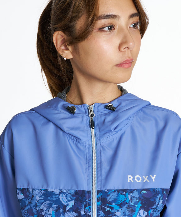 ROXY FITNESS FEEL FREE JACKET 柄プリントジップフーディー パーカー /撥水 【2026年秋冬モデル】