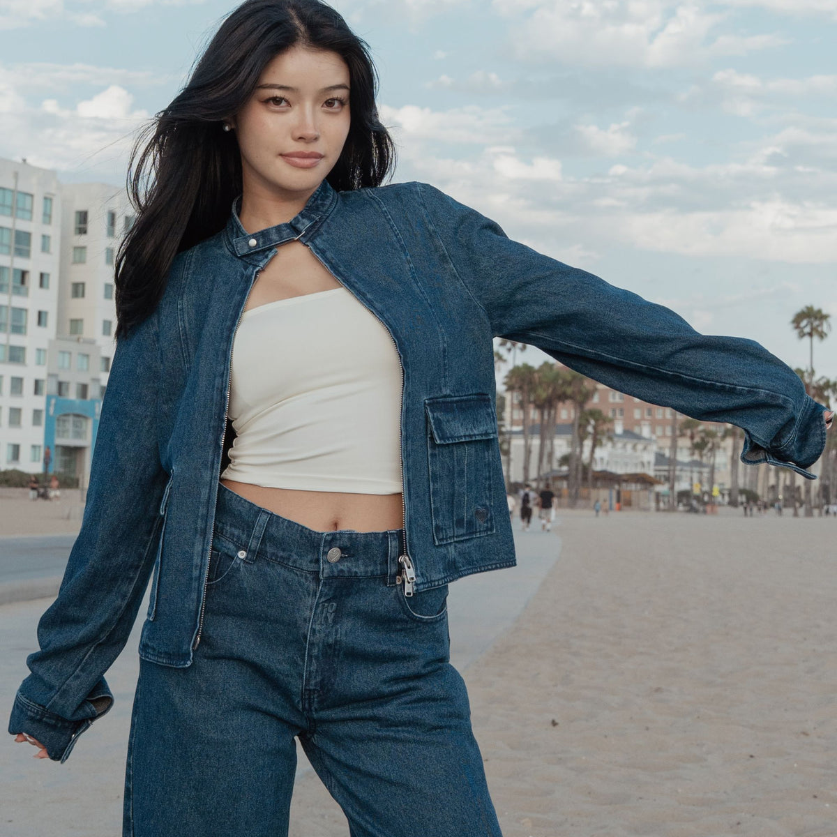 ROXY x NANAHA DENIM JACKET デニムジャケット 【2026年秋冬モデル】