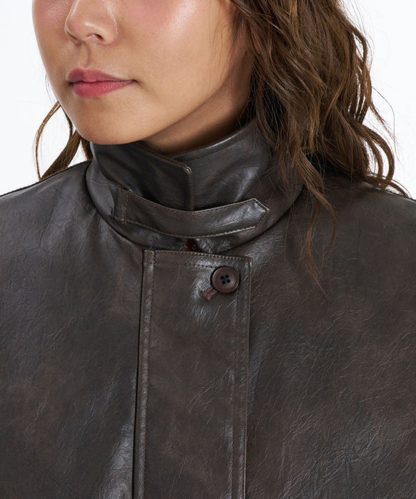 ROXY x NANAHA ECO LEATHER JACKET エコレザージャケット 【2026年秋冬モデル】