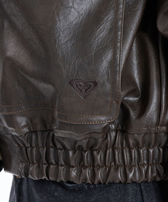 ROXY x NANAHA ECO LEATHER JACKET エコレザージャケット 【2026年秋冬モデル】