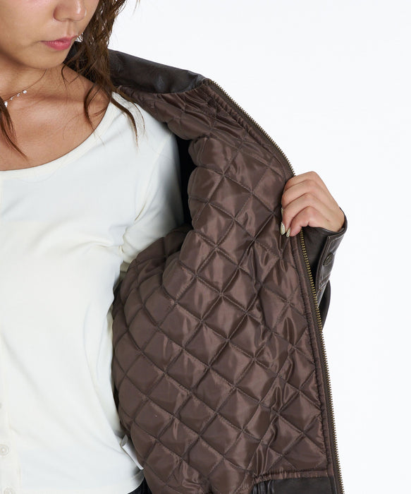 ROXY x NANAHA ECO LEATHER JACKET エコレザージャケット 【2026年秋冬モデル】