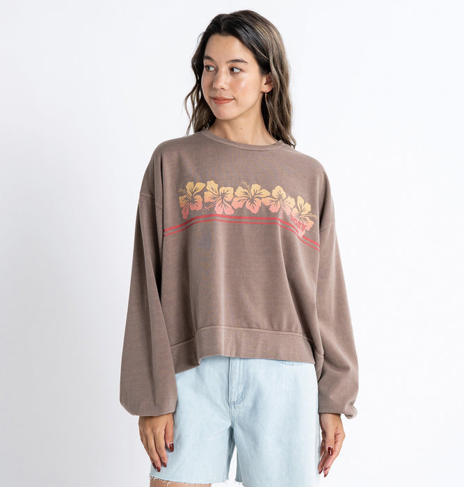 【BUY 2 20%OFF】【OUTLET】Roxy SARAH L/S TEE ミニ裏毛 トップ