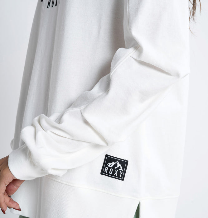 【BUY 2 20%OFF】【OUTLET】Roxy MADE FOR THE MOUNTAINS HOODIE Tシャツ素材 フーディー